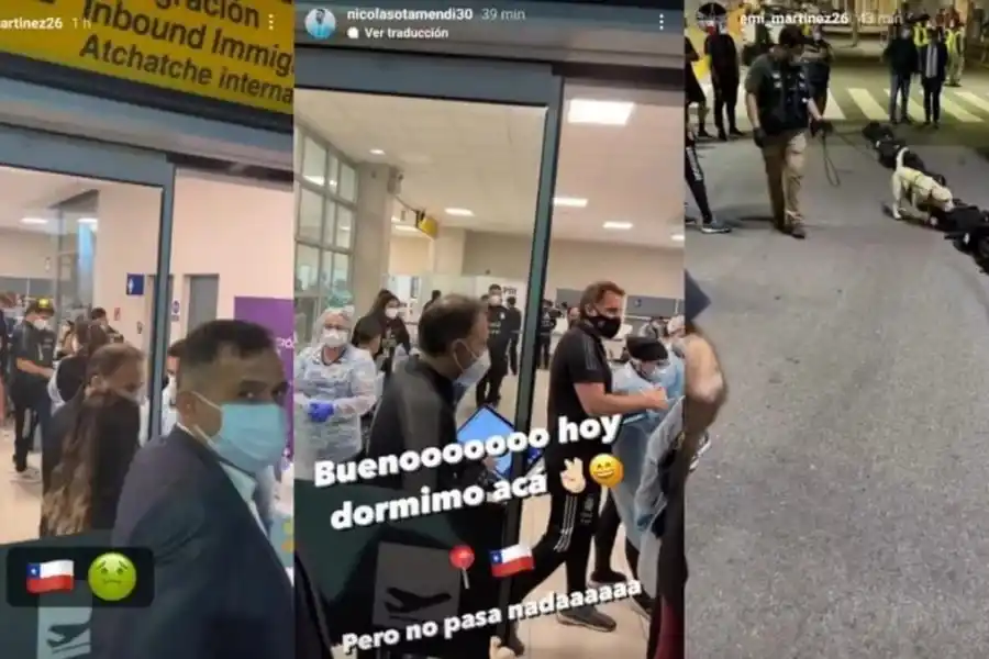 La Selección Argentina llegó a Chile en un clima algo hostil