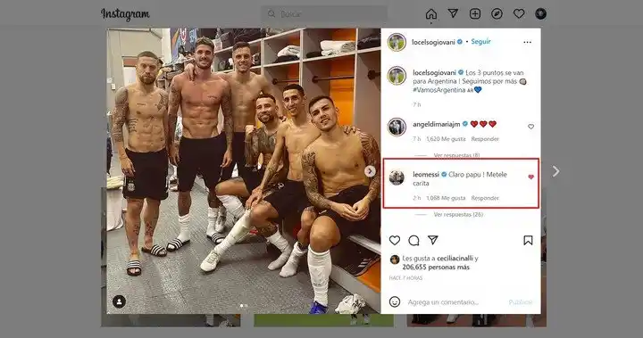 El mensaje de Messi en la foto del vestuario: qué puso