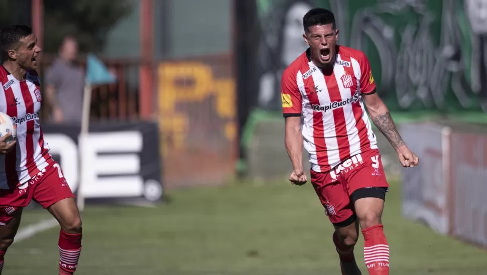BUSCAN REEMPLAZANTE. Estigarribia fue el goleador de la temporada pasada para San Martín. “Chelo” anotó nueve tantos. la gaceta / foto de matías nápoli escalero