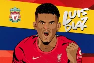 Antes de jugar ante Argentina, Díaz pasó al Liverpool por una suma millonaria