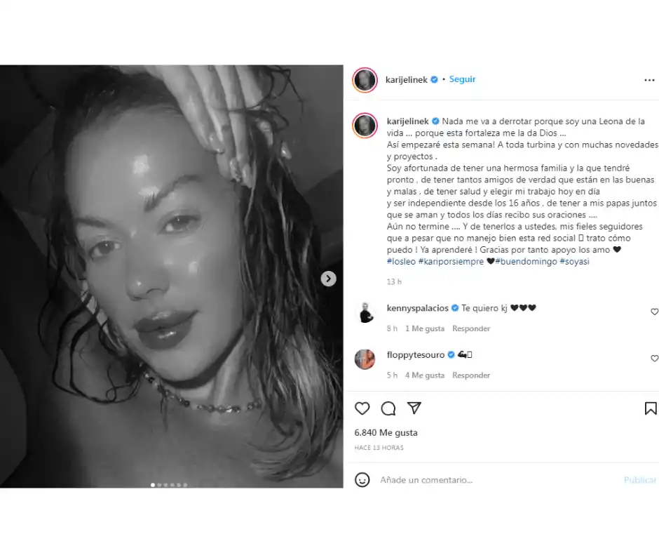 El descargo de Karina Jelinek tras ser estafada: “Nada me va a derrotar porque soy una leona”