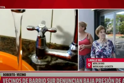Los vecinos de Barrio Sur reclaman por la baja presión de agua