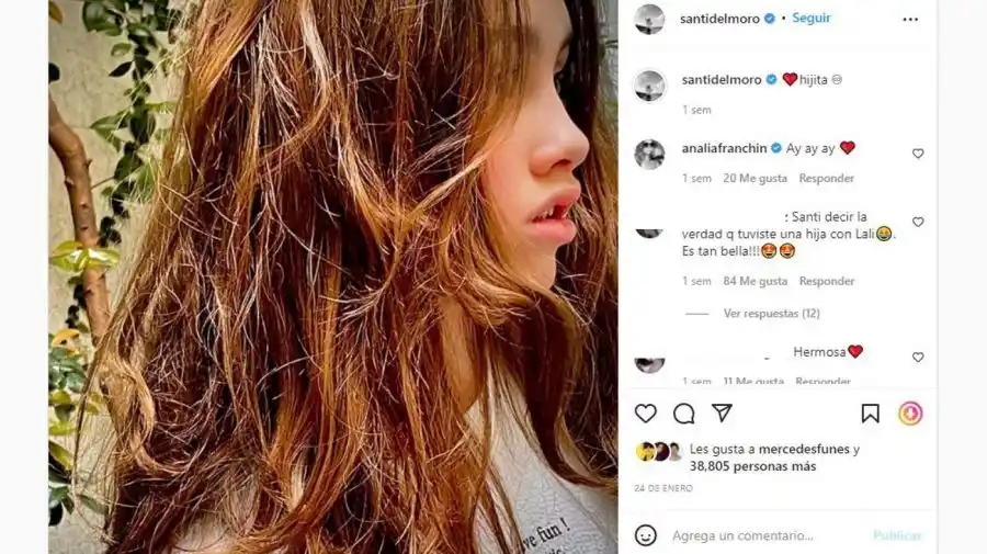 El llamativo parecido entre la hija de Santiago del Moro y Lali Espósito