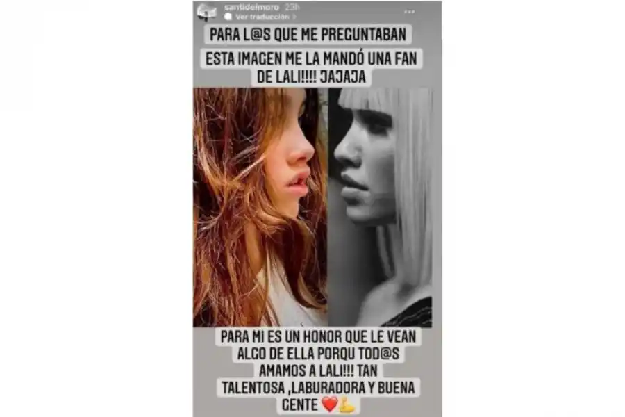 El llamativo parecido entre la hija de Santiago del Moro y Lali Espósito