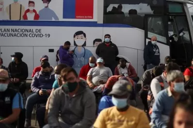 Coronavirus: Chile superó por primera vez los 35.000 casos diarios