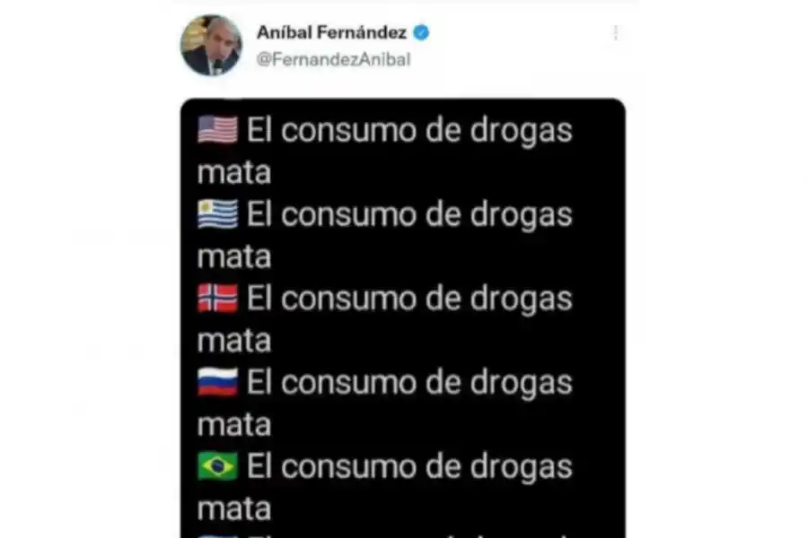 Cocaína adulterada: Aníbal Fernández se burló de Sergio Berni con un meme 
