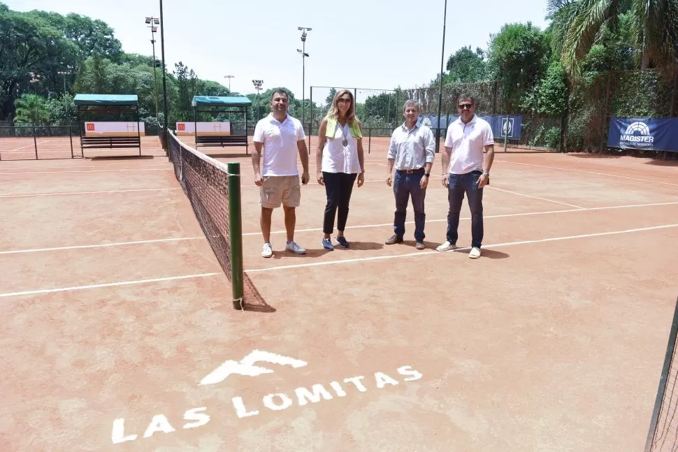 EN EL CLUB. Arquez, Paz, Campero y Campos recorrieron atentos Las Lomitas. 