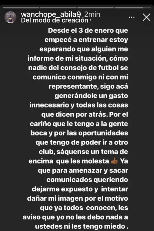 El desafiante mensaje de Wanchope a la directiva de Boca: Cualquier cosa, estoy en el vestuario