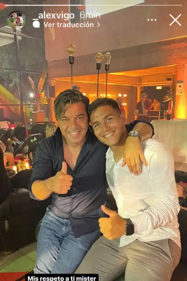 EL POSTEO DE VIGO. Con el mensaje dirigido a Gallardo.