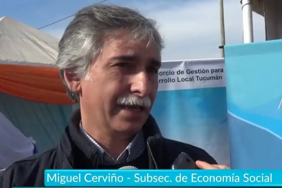 NUEVO ROL. Cerviño, durante una entrevista televisiva. Captura de imagen de Comunicación Pública