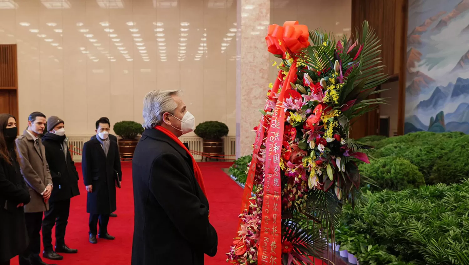 EN CHINA. El presidente Alberto Fernández participará durante tres días de diferentes actividades en el gigante asiático.
