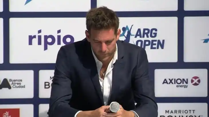 EN BUENOS AIRES. Del Potro, muy emocionado, habló sobre los problemas físicos que sufre a los 33 años tras varias lesiones. 