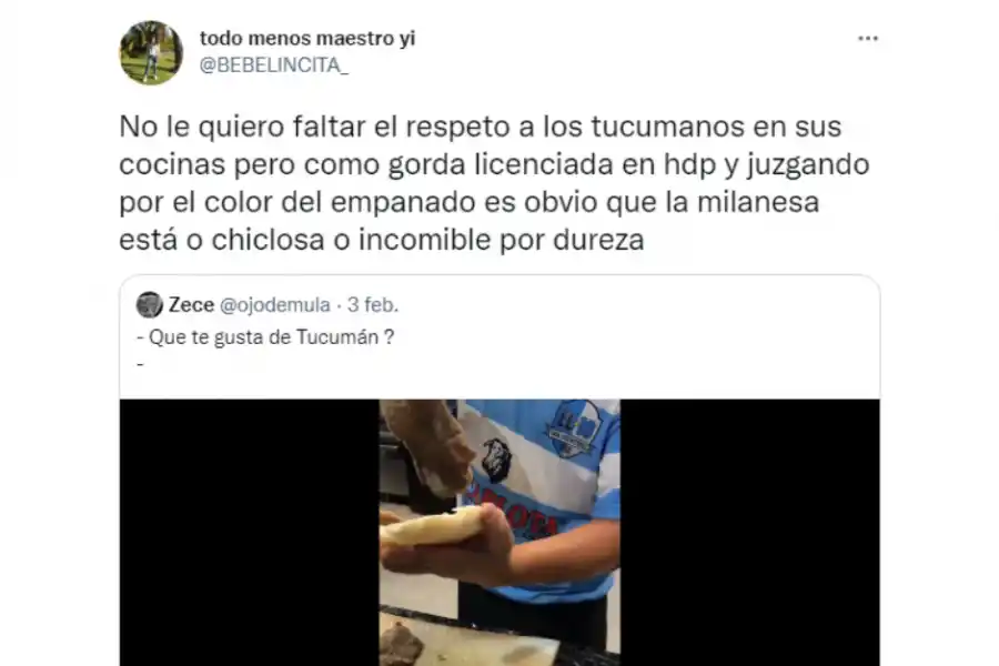 Nueva disputa entre tucumanos y porteños por el sánguche de milanesa