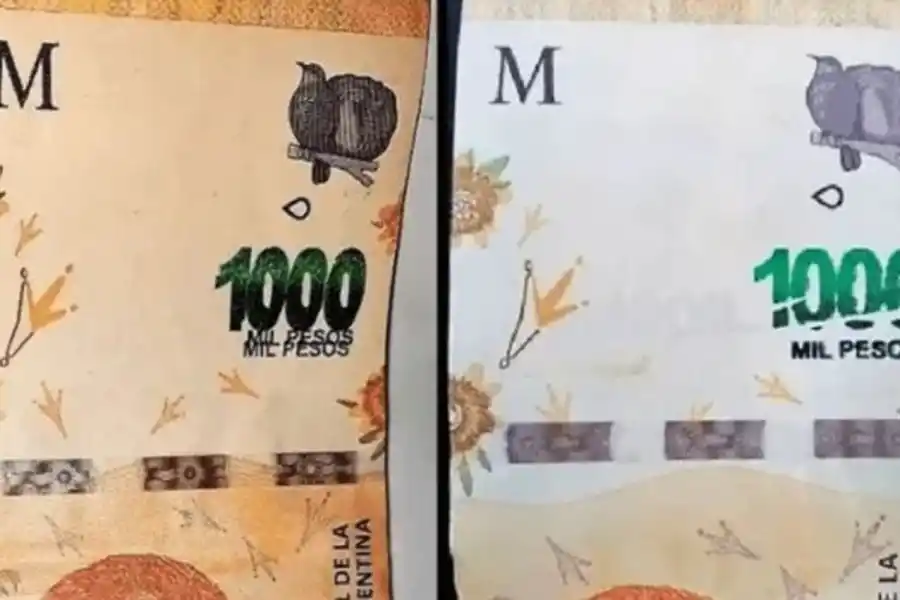 Coleccionistas compran billetes de $1.000 a $25.000 por una pequeña falla