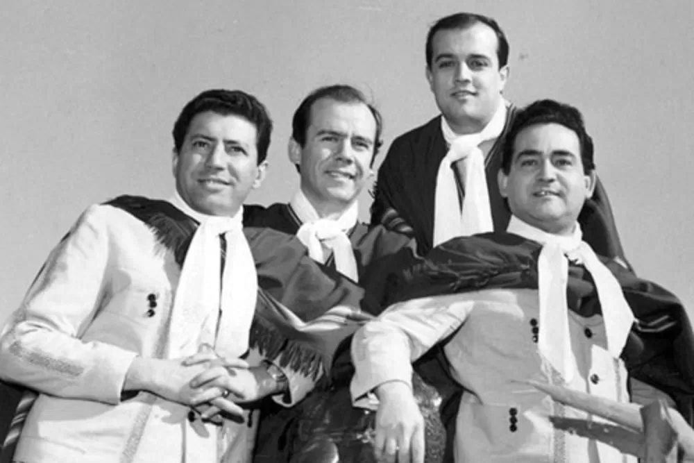 LA ORIGINAL. A principios de los años 60, el grupo Los Tucu Tucu se formó con Romero, Bulacio, Martos y Paliza.