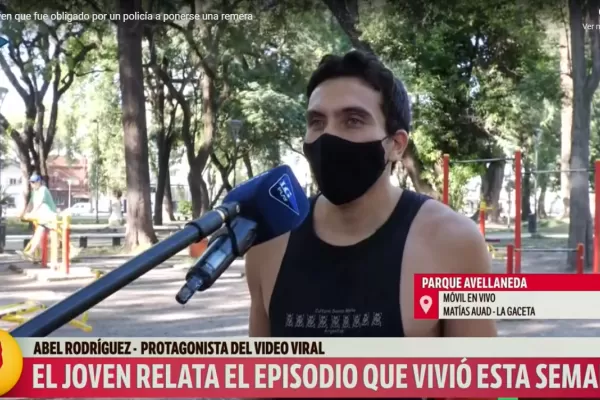 Si no me ponía la remera, me llevaban, afirmó el joven increpado por la Policía en el parque Avellaneda