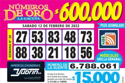 Los Números de Oro de LA GACETA