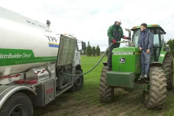 El campo argentino tendrá un gasto extra de gasoil de $ 10.500 millones