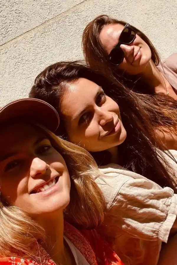 DESPINTADA. Mery del Cerro, Zaira Nara y Paula Chaves vivieron un fin de semana de amigas, sin la 