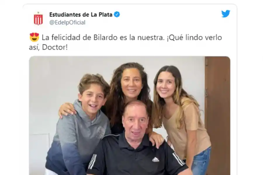 Carlos Bilardo reapareció en las redes y conmovió con un posteo
