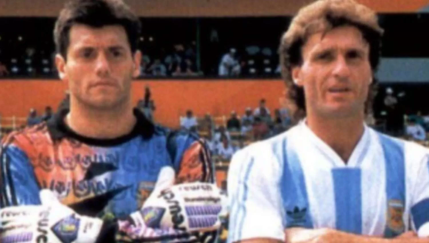 AÑOS FELICES. Goycochea y Ruggeri fueron compañeros en la Selección Argentina.