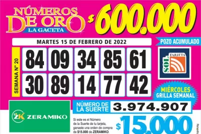 Los Números de Oro de LA GACETA