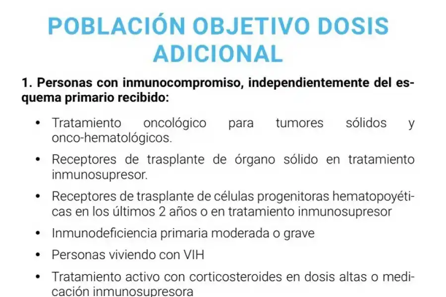 Quiénes recibirán la cuarta dosis de la vacuna contra el coronavirus en Tucumán