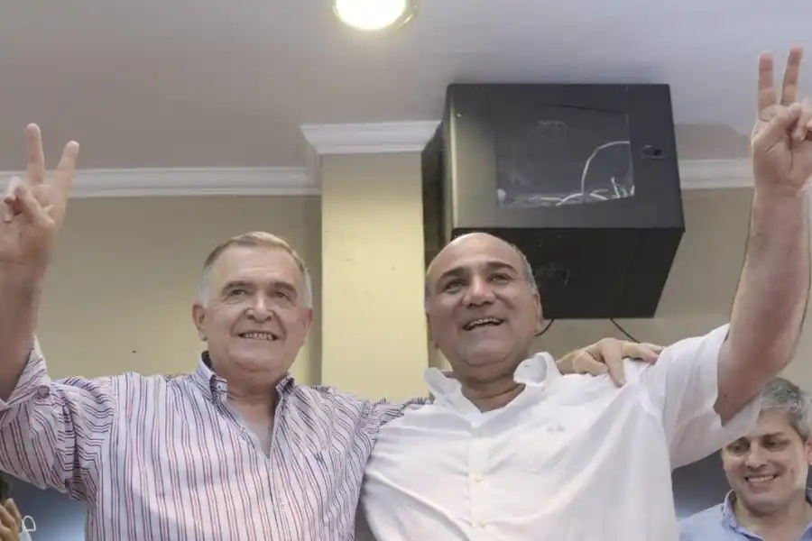 JUNTOS. Jaldo y Manzur, en campaña, tras la tregua a la que arribaron después de las PASO de 2021. Foto de Archivo / Prensa Gobernación