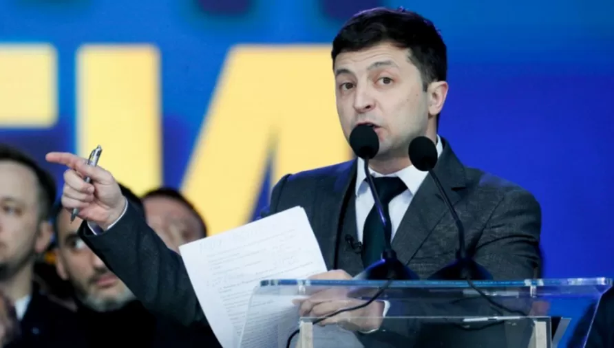 FIRME. El presidente de Ucrania, Volodímir Zelenski, se mostró desafiante ante los micrófonos: no tenemos miedo.