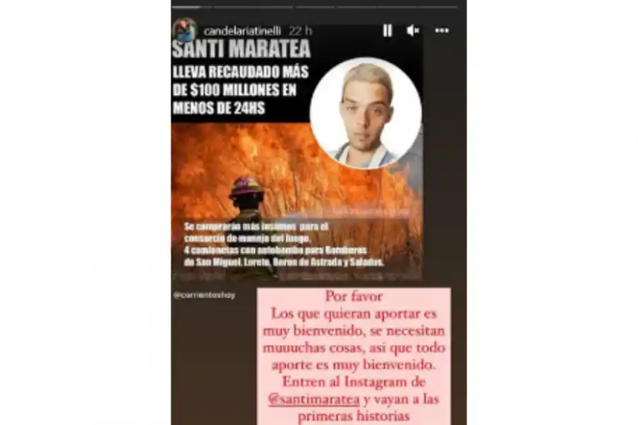 Cande Tinelli defendió a Santi Maratea y criticó los impuestos