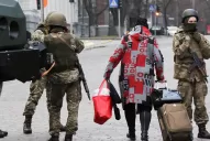 En fotos: el dramático primer día de la invasión rusa a Ucrania