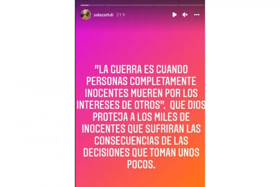 FOTO / Instagram @salazarluli