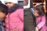 Video: la despedida más triste entre un padre y su hija en Ucrania 
