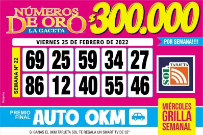 Los Números de Oro de LA GACETA