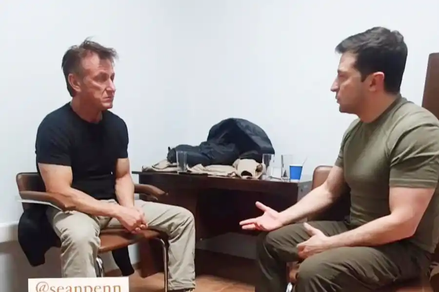 Sean Penn ya está en Ucrania para filmar un documental sobre la guerra