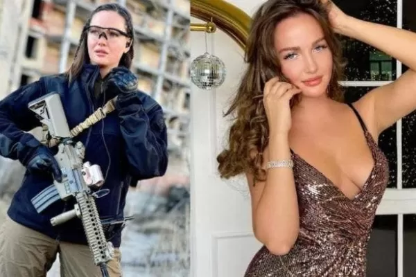 Miss Ucrania se sumó al ejército para luchar contra Rusia