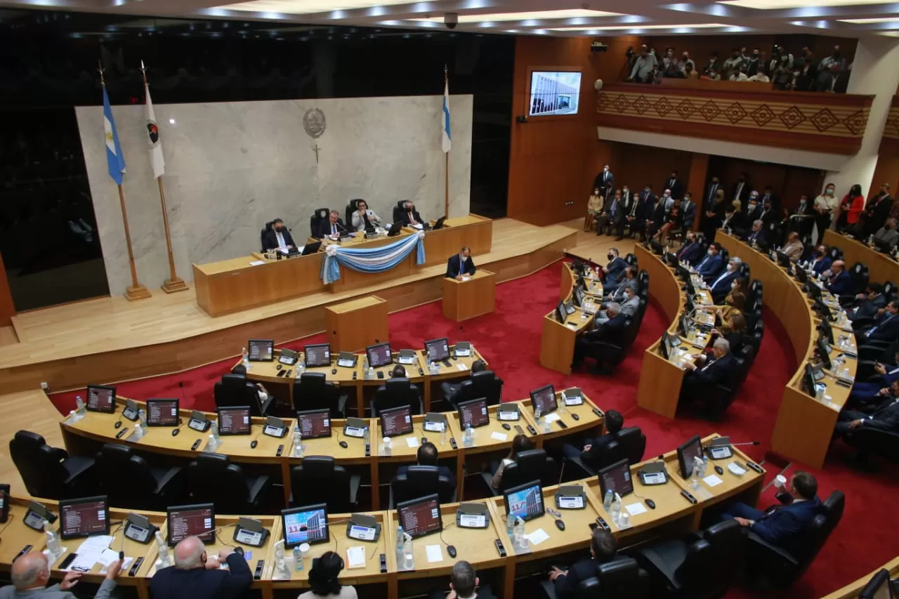 EN EL RECINTO. Jaldo destacó la labor del Poder Legislativo en su discurso. Foto: LA GACETA / Juan Pablo Sánchez Noli