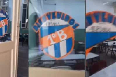 Video: hincha de San Martín tuvo un momento de furia en la escuela de su hijo por un cartel
