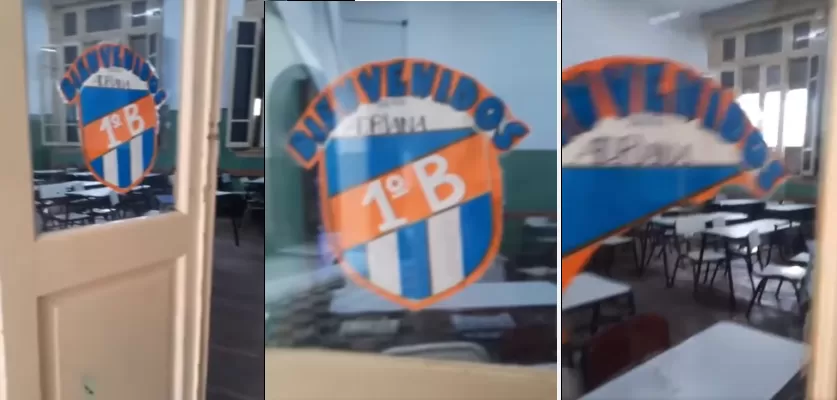Video: hincha de San Martín tuvo un momento de furia en la escuela de su hijo por un cartel