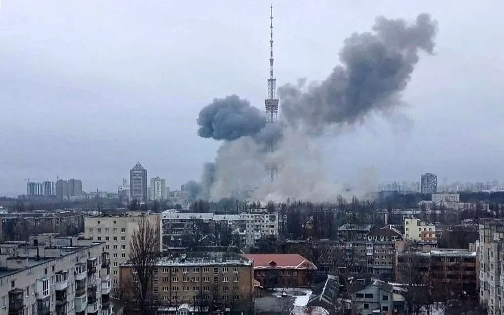 Bombardeo en Ucrania. Twitter