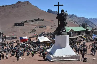 El Cristo Redentor recibió a 2.000 motoqueros