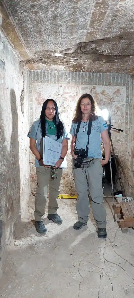 La profesora Silvina Vera y la Licenciada Valeria Cannata.