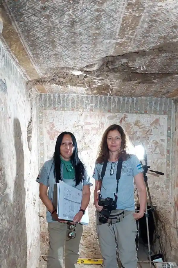 La profesora Silvina Vera y la Licenciada Valeria Cannata.