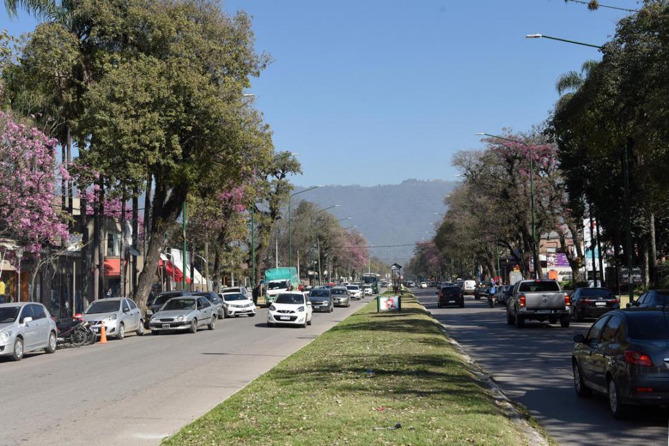 AVENIDA ACONQUIJA. Su entorno se viene modificando rápidamente en los últimos años: emprendimientos comerciales, oficinas públicas y bancos.LA GACETA / FOTO DE ANALÍA JARAMILLO