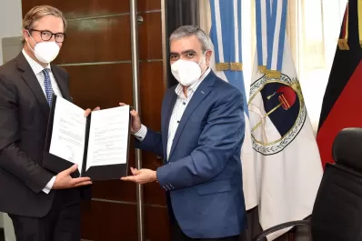 Alfaro recibió al embajador de Alemania en la Argentina