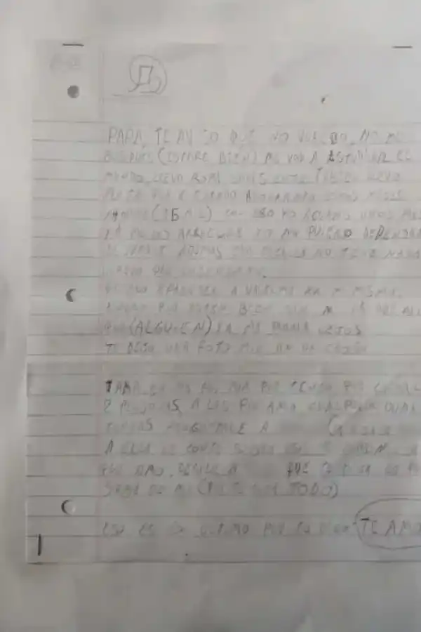 Un adolescente se fugó de su casa para vivir con una mujer mayor y su hijo