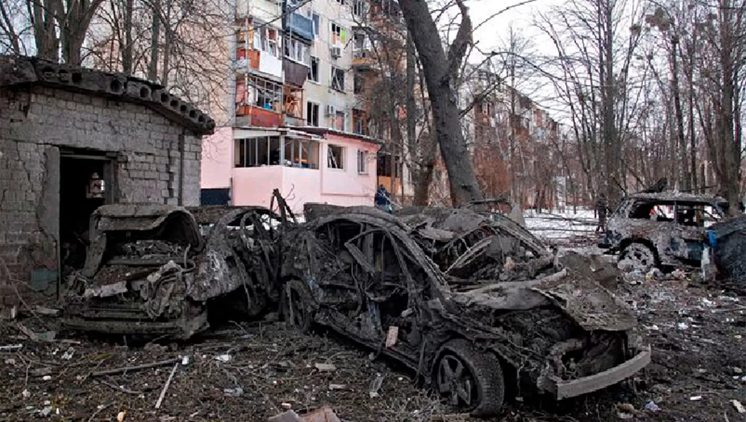 ATAQUES. La ciudad de Jarkóv (Kharkiv) fue una de las más azotadas por los bombardeos rusos de la semana pasada.