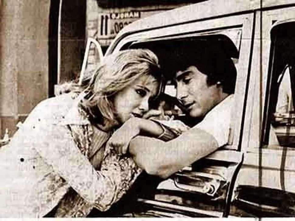 UN AMOR DE NOVELA. Soledad Silveyra y Claudio García Satur durante las filmaciones de la serie en 1972. 
