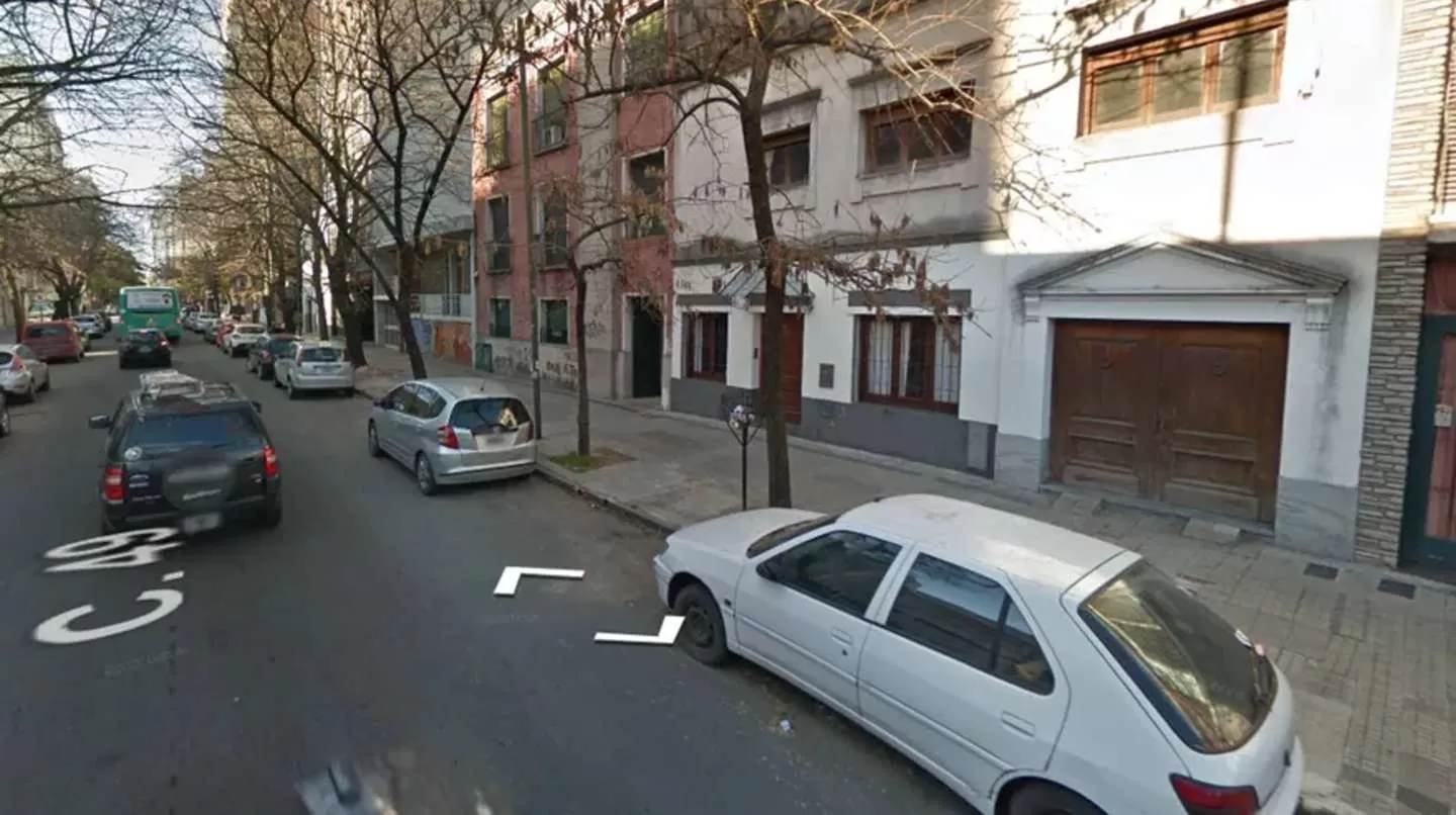 El lugar del intento de robo, en La Plata.