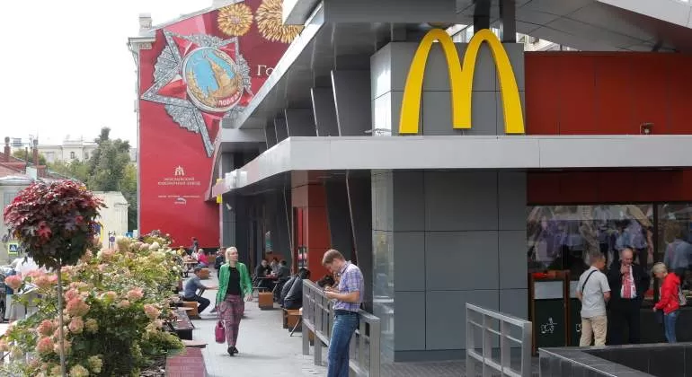 Un McDonald's en Moscú.